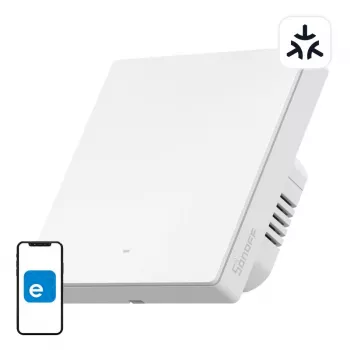 Wand Wi‑Fi smart-schakelaar Sonoff M5-1C-86W 1‑kanaals voor enkelstroomcircuitbediening