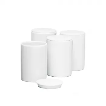 Rommelsbacher JB 4 portiebekers zwart voor yoghurt- & verse kaasmaker JG 80 (JB4)