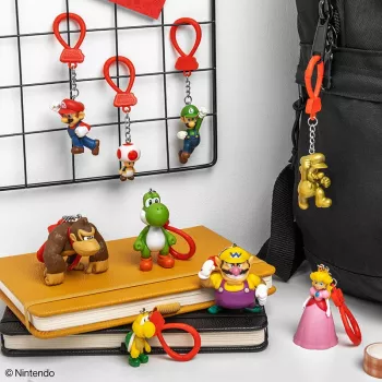 Backpack Buddies sleutelhangerset Paladone Super Mario CDU met 24 stuks – diverse personages, verzamelaccessoire