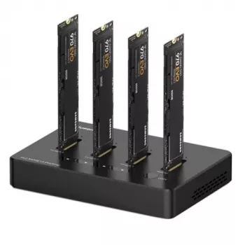 Premium dockingstation 4x M.2 NVMe SSD, tot 10Gbps/SSD