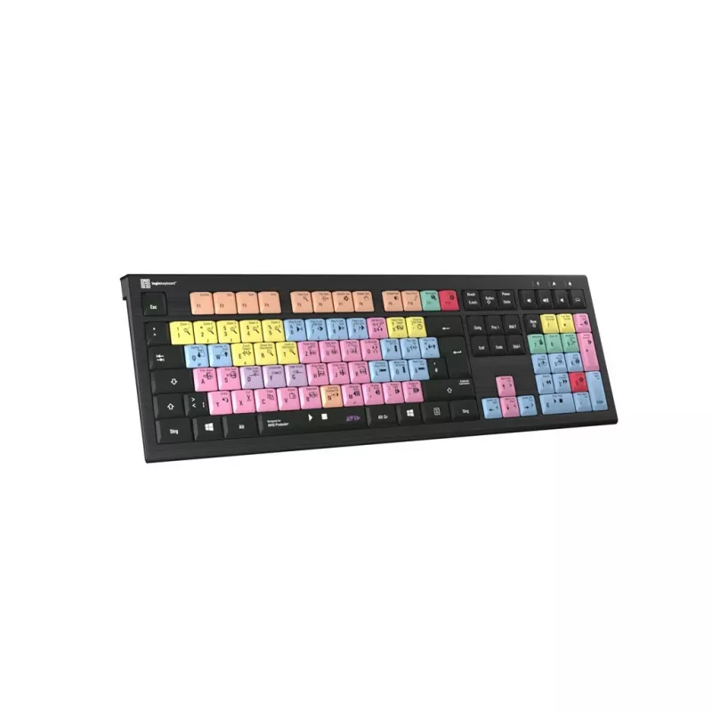 Logickeyboard ASTRA 2 USB QWERTZ toetsenbord zwart full-size 108 toetsen