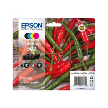 Epson 503 inktpatroon 4 stuks origineel standaardopbrengst zwart, cyaan, magenta, geel