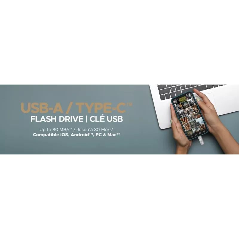 USB-stick Emtec 64 GB USB Type-A USB Type-C D280