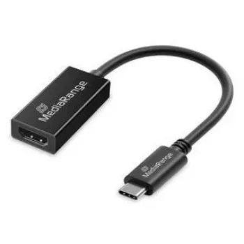 USB Type-C naar HDMI audio- en videoconverter MediaRange MRCS234, 20 cm, zwart