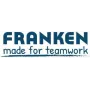 Magneethoudende etikettenhouder Franken C124G — 5,0 x 1,5 cm, donkerbruin