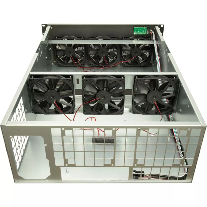 Computerbehuizing Inter-Tech 88887236 rack zwart, grijs