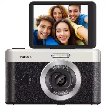 Kodak PIXPRO C1 compactcamera zwart – 13 MP CMOS – Full HD – 2,8 inch klap-LCD