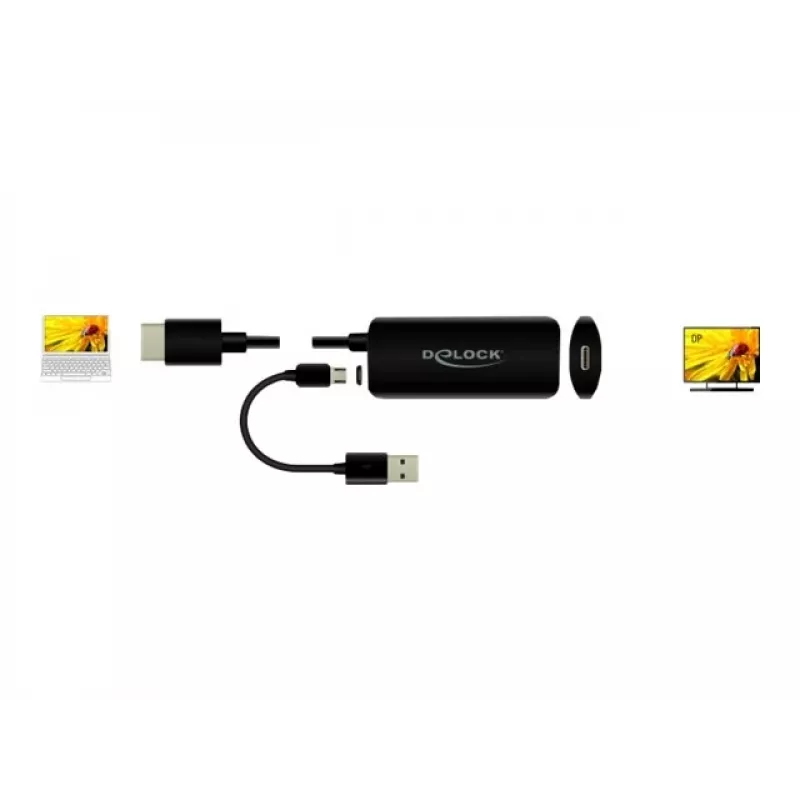 Adapter HDMI-A-stekker naar USB Type-C-bus DeLOCK 63251