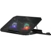 Laptop-koelpad DEFENDER NS-510 met 2 ventilatoren, 2×USB-aansluitingen en RGB-verlichting