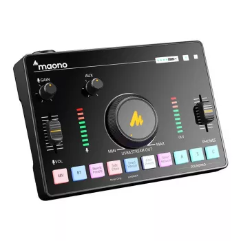 Audiomixer MAONO AMC2 Neo, 2-kanaals USB-mixer met USB-aansluiting
