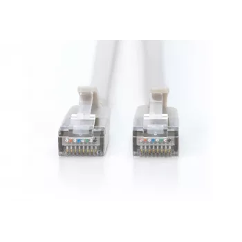 slank patchkabel DIGITUS CAT6A F-FTP, 7 m, grijs, RJ-45–RJ-45, 10 Gbit/s