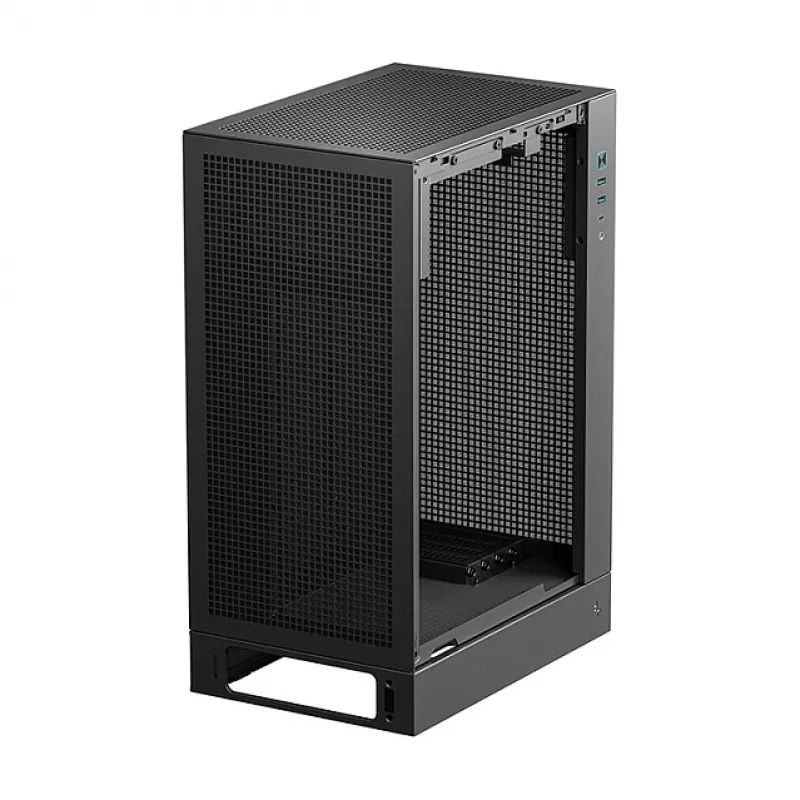 PC-behuizing DeepCool CH170 PLUS tower zwart – micro-ATX/mini-ITX, gehard glas, USB-C, voeding boven