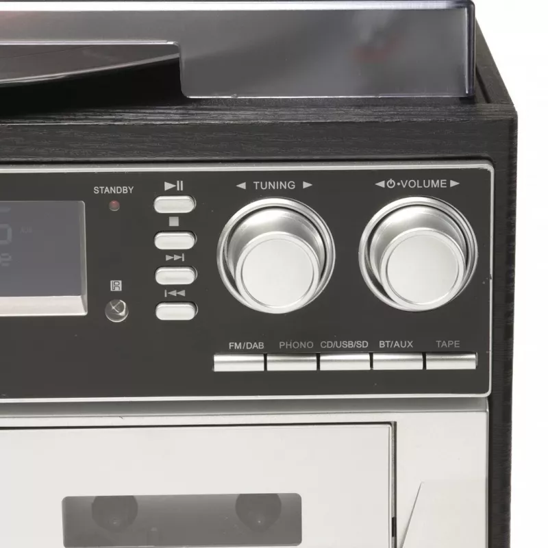 Denver MRD-166 DAB+ muziekcentrum met platenspeler, cd- en cassettespeler