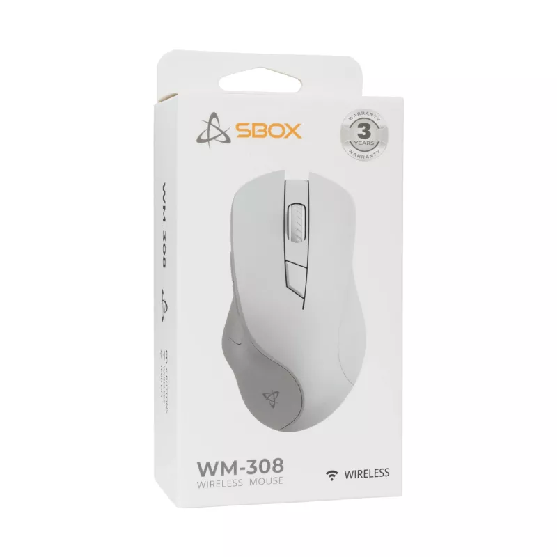 Muis SBOX WM-308 wit USB