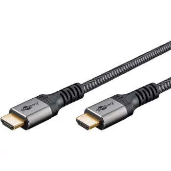Goobay 65263 HDMI-kabel 5 m HDMI type A (standaard) grijs (65263)