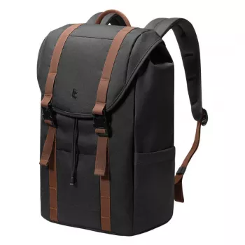 Laptop-rugzak Tomtoc VintPack-TA1, 22 L inhoud, geschikt voor maximaal 15,6 inch (zwart)