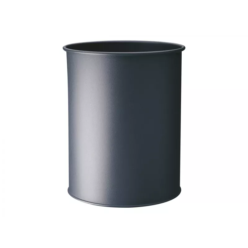 Afvalemmer Durable 330158 15 L rond metaal antraciet