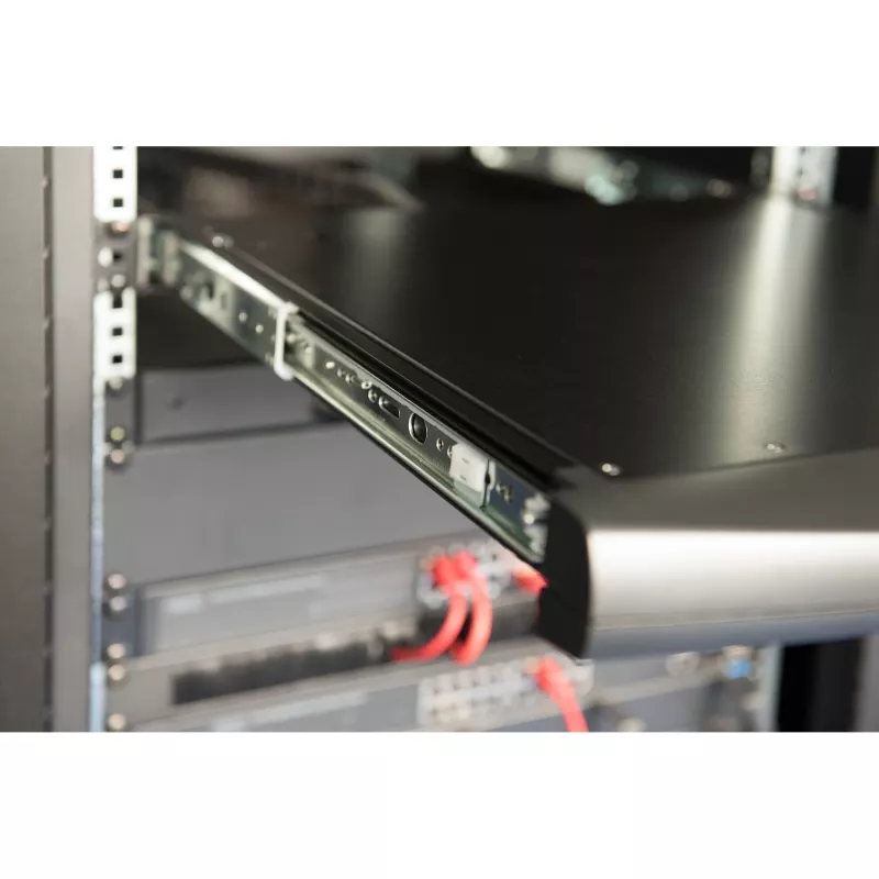 KVM-console Digitus 19 inch HD LCD 16-poorts VGA Duits toetsenbord