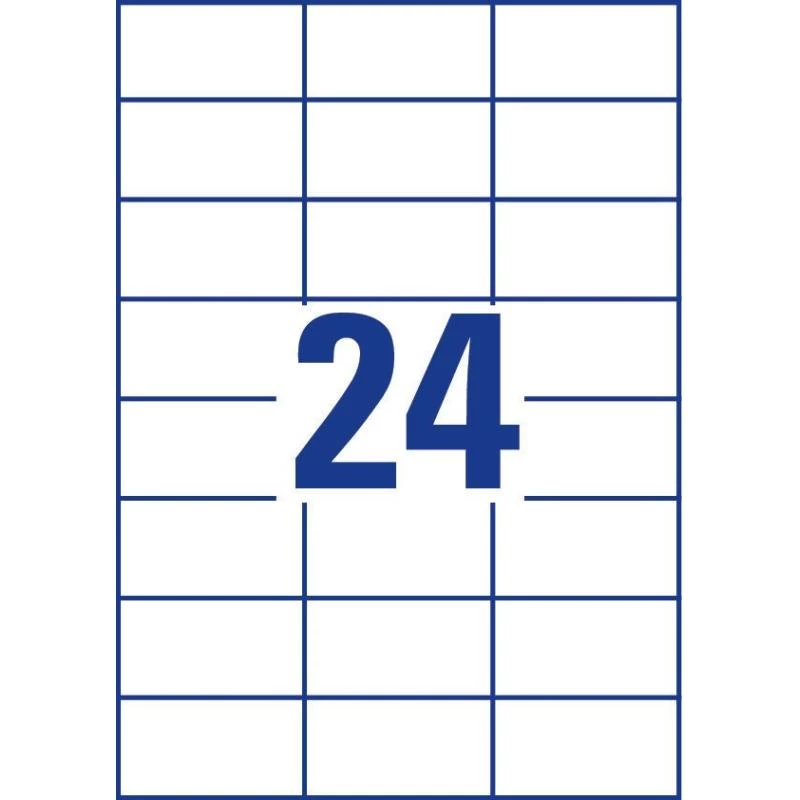 Avery 3474 zelfklevend etiket rechthoek permanent wit 2400 st.