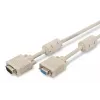 VGA-monitorverlengkabel DIGITUS AK-310203-030-E — 3 m, VGA (D-Sub) naar VGA (D-Sub), 3-coax+7-ader, beige