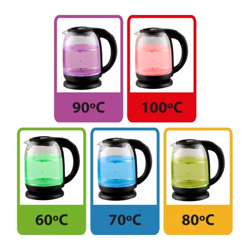Esperanza EKK027 elektrische waterkoker 1,7 L 2200 W zwart, transparant