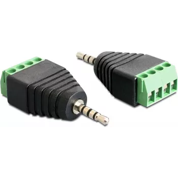 Kabel-gender-changer DeLOCK 65454 2,5 mm 4-polig zwart groen