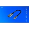 Savio adapter USB-C (M) HDMI (v), 4K, 60Hz, aluminium, AK-78