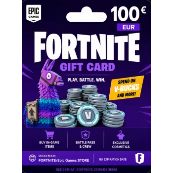 Fortnite cadeaukaart 100 EUR - Epic Games digitale code