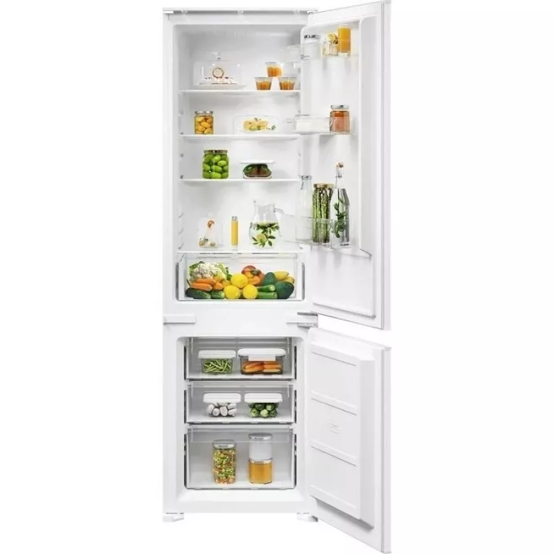 Inbouw koel-vriescombinatie Electrolux ENS3SE18S – roestvrijstaal, vriesvak boven, verwisselbare deurstop, energie-efficiëntieklasse E