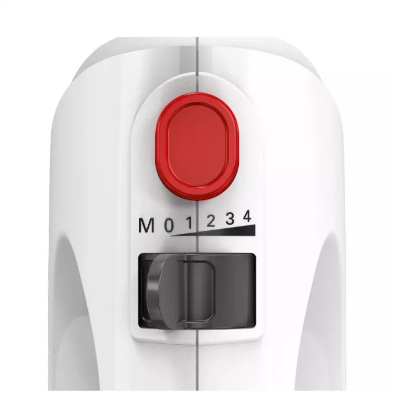 Handmixer Bosch MQWPL2000 — 375 W, 4 snelheden, turbo, puls, rvs-opzetstukken, kom inbegrepen
