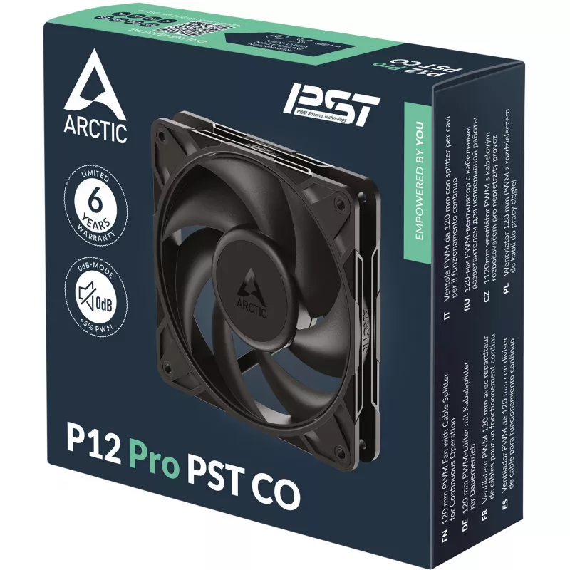 ARCTIC Freezer P12 Pro PST CO – 120 mm PWM-ventilator met kabelsplitter voor continu gebruik