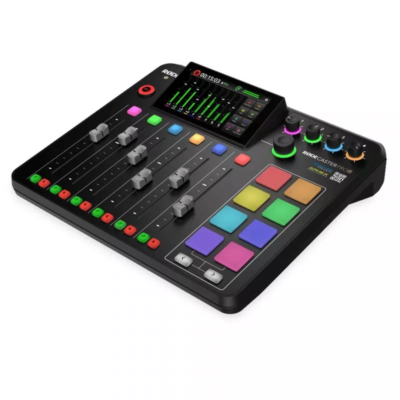 RØDE RØDECaster Pro II podcastproductiestudio, XLR, jack, USB-C, zwart