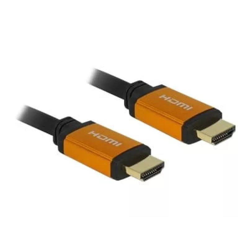HDMI-kabel DeLOCK 85729 2 m HDMI Type-A standaard zwart goud