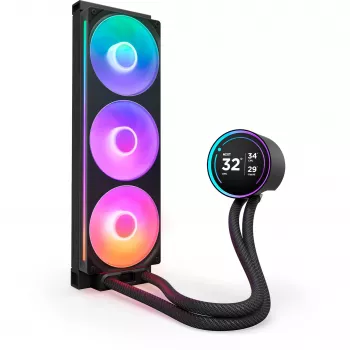 NZXT Kraken Elite 360 RGB processor all-in-one-vloeistofkoeler 12 cm zwart 1 stuk