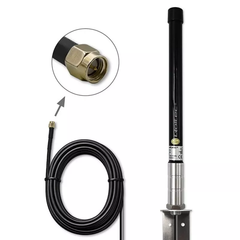 Externe 4G LTE rondom antenne QOLTEC 15 dBi met SMA-aansluiting