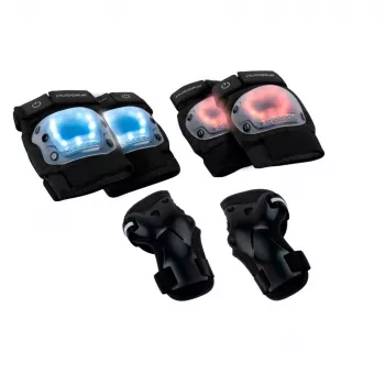 Knie- en elleboogbeschermers HUDORA 83011/00 maat M – duurzame lichtgewicht beschermuitrusting