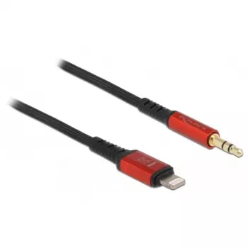 Audiokabel DeLOCK 86587 1,5 m 3,5 mm Lightning zwart
