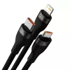 USB-kabel Baseus SUP0003351 1,2 m USB A USB C/Micro USB-A/Lightning zwart