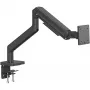 Monitorbeugel DIGITUS Single, klem, voor maximaal 49 inch (124,5 cm), 20 kg, VESA 75x75–100x100, kantelbaar -20° tot 50°, in hoogte verstelbaar, zwart