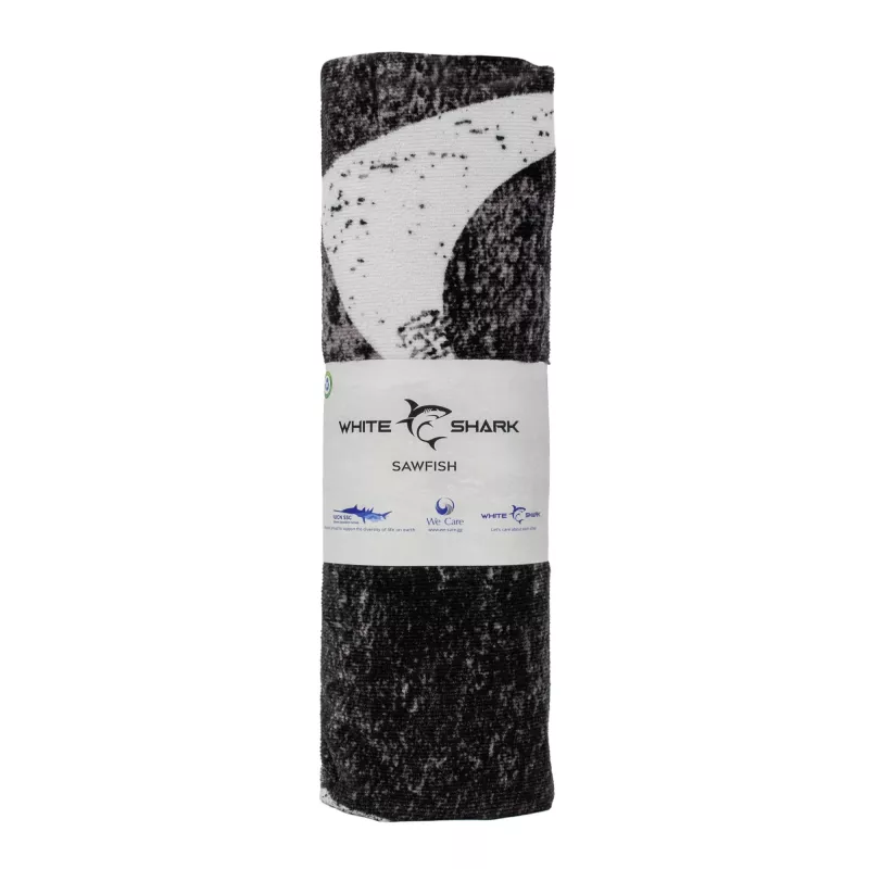 Handdoek White Shark TW-02 zaagvis sneldrogend lichtgewicht microvezel