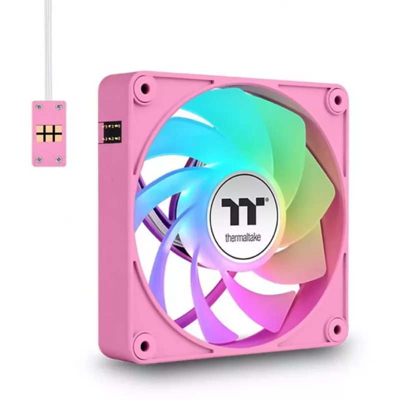 Ventilator THERMALTAKE CT140 EX Reverse ARGB Sync 140 mm, 500–1800 RPM, roze, 3 stuks