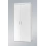 Cama Meble SAMBA 1 BI/BI kledingkast, wit / wit hoogglans