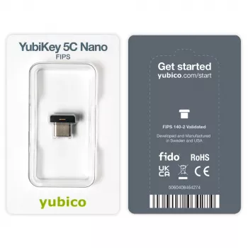 YubiKey Yubico 5C Nano FIPS beveiligingssleutel 2048-bit-RSA