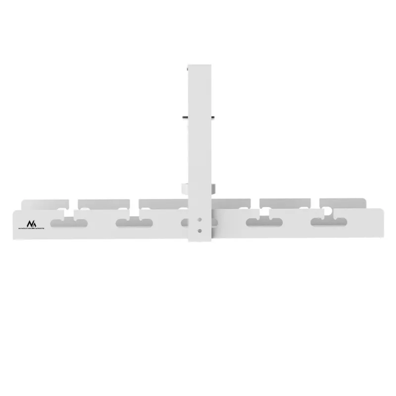 Kabelorganizer onder tafel MACLEAN MC-105 W – staal, wit, max. belasting 5 kg, geschikt voor tafeldikte 0,5–50 mm