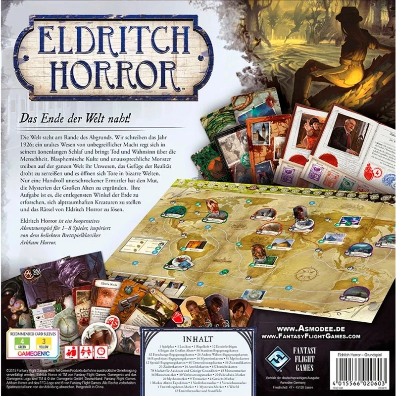 Eldritch Horror basisspel familiespel