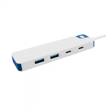 USB-C-hub HYPER HyperDrive Flex HD5200BUGL — 4 aansluitingen, blauw