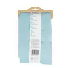 Douchegordijn Beldray LA035655FAS wafeldesign blauw, stoffen douchegordijn 180x180 cm