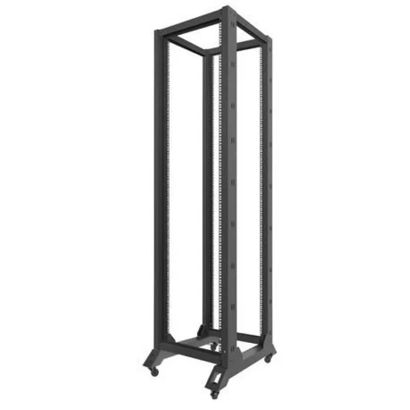 Lanberg OR01-6842-B 19-inch open rack, 42U, 600x800 mm, zwart