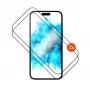 FIXED gehard glas displayschermfolie voor Apple iPhone 17 Pro 2.5D zwart