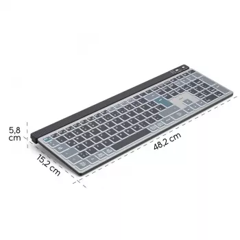 WK-750 multi-device toetsenbord zwart